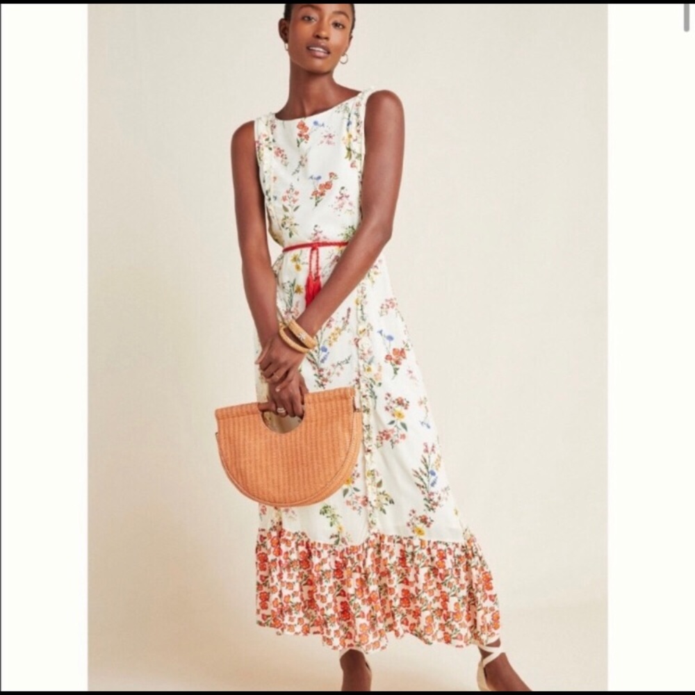 Farm Rio Jemima floral prairie maxi dress